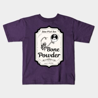 Vintage Label: 100% Pure Bone Powder from Selene Witch Store Kids T-Shirt